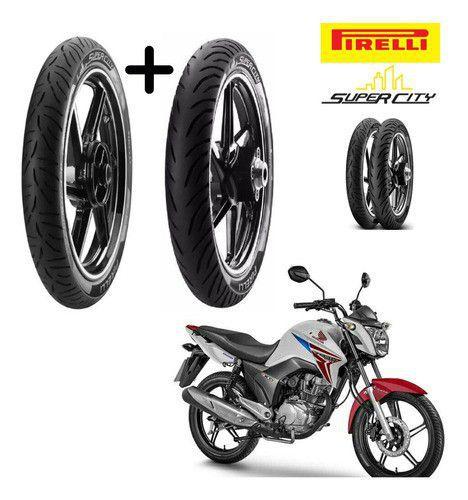 Combo Pneus Honda Cg 150 Titan Dianteiro +tras Pirelli S/cam