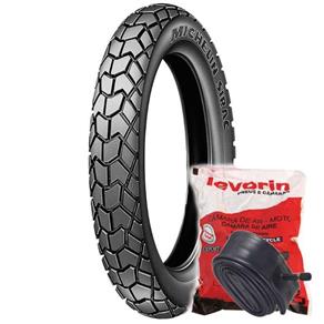 Kit Pneu Michelin Sirac 2.75-18 42P TT + Câmara MSA18 Levorin