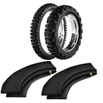 Kit Pneu Moto Cross Trilha 140/80-18 + 90/90-21 He42 Rinaldi