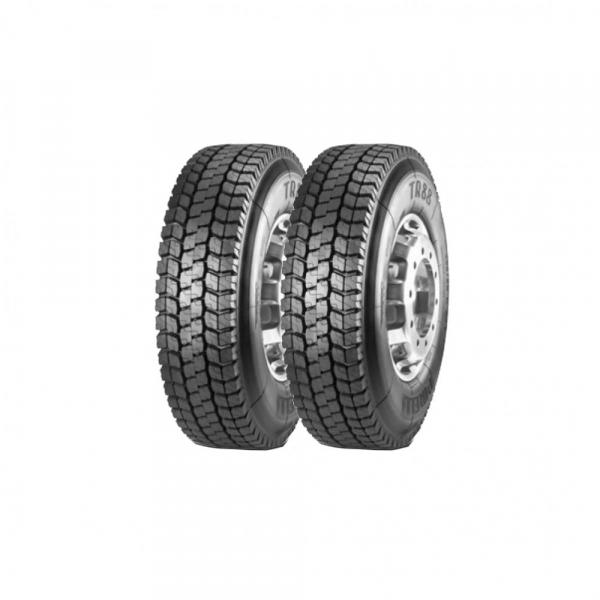 Kit Pneu Pirelli Aro 22,5 295/80r22,5 Tr-88 152/148m 2 Un