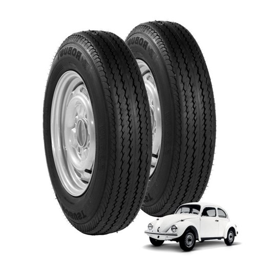 Kit 2 Pneu Tornado Fusca Novo Aro 15 5-60 R15 Robust