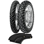 Kit Pneu Bros 150 Crosser 150 110/90-17 + 90/90-19 Enduro 3 Sahara Metzeler