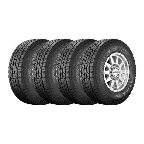 Kit Pneu Yokohama Aro 17 285/75R17 Geolandar A/T G015 Letras Brancas 121S 4 Unidades