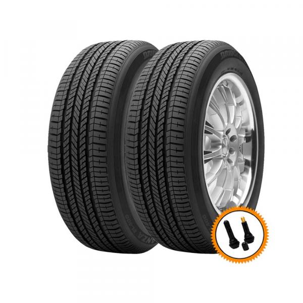 Kit 2 Pneus Bridgestone Aro 17 205/50R17 Turanza EL 400 Run Flat 89H + Válvulas