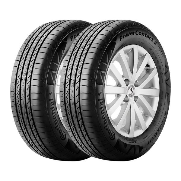 Kit 2 Pneus Continental Aro 14 185/70R14 PowerContact 2 88H Onix