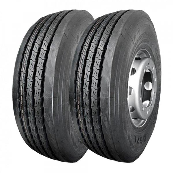 Kit 2 Pneus Drc Aro 22,5 295/80r22,5 D-671 18 Lonas 152/149m