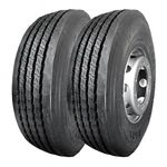 Kit 2 Pneus Drc Aro 22,5 295/80r22,5 D-671 18 Lonas 152/149m