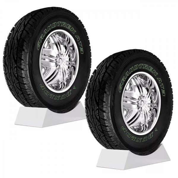 Kit 2 Pneus Dunlop Aro 16 245/75R16 114S AT3 Caminhonete Pick-Up SUV