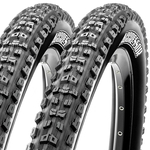 Kit 2 Pneus Maxxis Aggressor 27.5x2.30 Dobrável (Kevlar) EXO/TR Preto