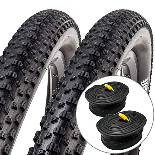 Kit 2 Pneus Maxxis Ikon 29x2.20 Dobrável Kevlar e 2 Câmaras Pirelli Válvula Presta 48mm Preto