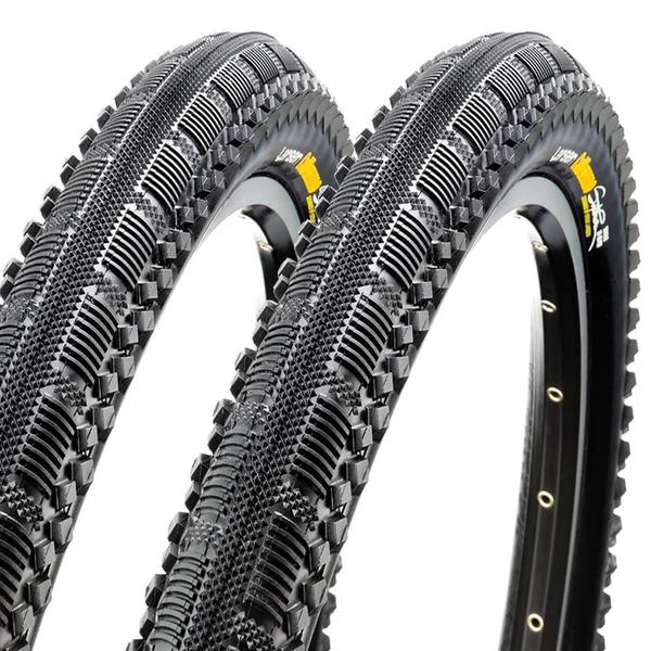 Kit 2 Pneus Maxxis Larsen Oriflamme 26x2.00 (Arame) Preto