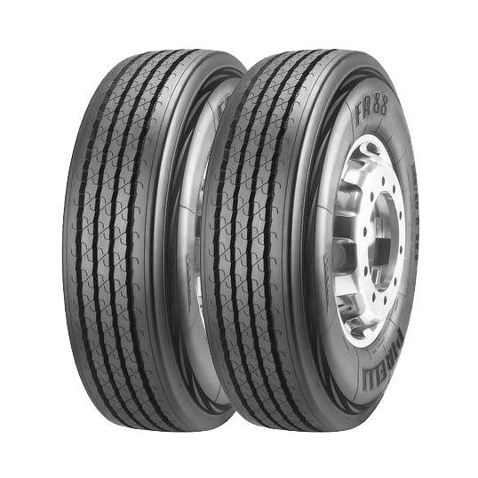 Kit 2 Pneus Pirelli Aro 22,5 295/80R22,5 FR-88 18 Lonas 152/148M