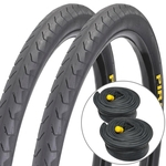 Kit 2 Pneus Pirelli Phantom Street 26x1.95 Arame e 2 Câmaras Pirelli PE-26