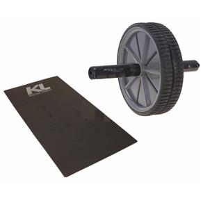 Kit Roda Abdominal Exercicios Lombar Colchonete Eva 20 Mm