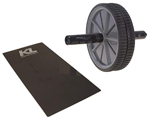 Kit Roda Abdominal Exercícios Lombar Colchonete Eva 10 Mm