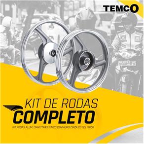 Kit Rodas Alum. Diant/Tras. Cinza Cg125 /08 - Temco