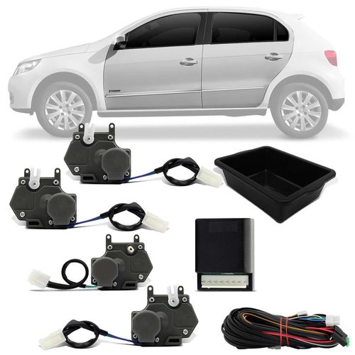 Kit Trava Eletrica Dedicada Gol G5 G6 09 10 11 12 13 14 15 16 4 Portas Mono Serventia