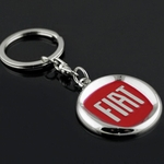 Logo metal Car Holder Keychain Chaveiro Auto Anel chave para LAND ROVER Fiat Ford Skoda