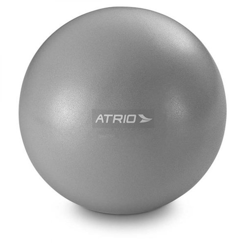 Mini Bola Fitness para Exercícios Material Pvc Antiderrapante Cinza Atrio Es239
