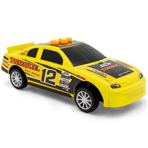Mini Veículo com Luz - 8Cm - Muscle Racer - Aperta e Vai - Amarelo - Toyng