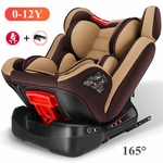 0-12-Yaer-Old Assento de carro portátil de reforço para bebê ISOFIX Interface rígida Assento de segurança para crianças