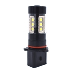 P13W 80W 3030 16SMD Preto Shell Suave Driving Lampada Universal motocicleta Luz