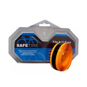 Par de Fita Antifuro Aro 27700 Ciclismo Safetire - LARANJA