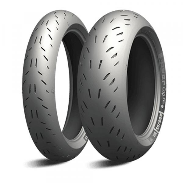 Par de Pneu de Moto POWER CUP EVO 120/70 ZR17 59W Dianteiro + 180/55 ZR17 73W Traseiro TL - Michelin