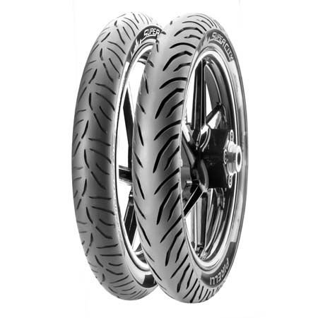 Par de Pneu Pirelli Super CITY 80/100-18 TL + 100/90-18 TL