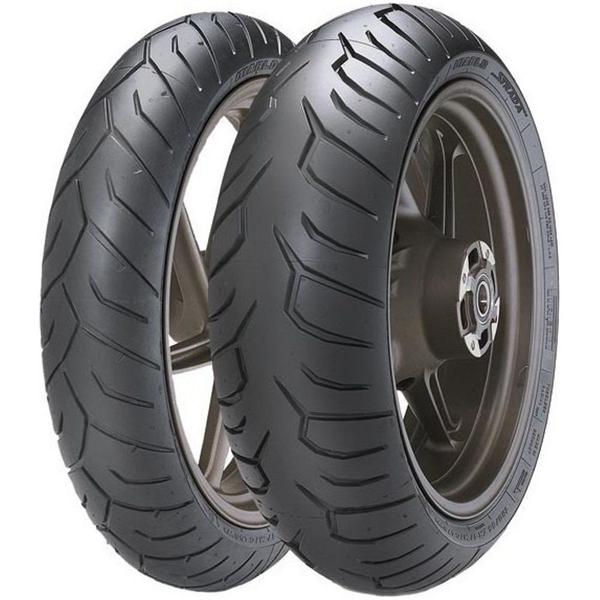 Par de Pneus 120/70ZR17 + 180/55ZR17 Diablo Strada Pirelli