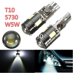 Par erro livre canbus xenon branco t10 5730 w5w lâmpada LED lâmpadas pálpebras do carro