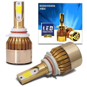 Par Lâmpadas Super LED HB4 9006 4500K 6500K 36W 8000LM