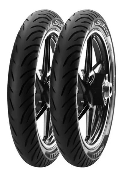 Par Pneu 90/90-18 + 100/90-18 Pirelli Super City Cbx Strada