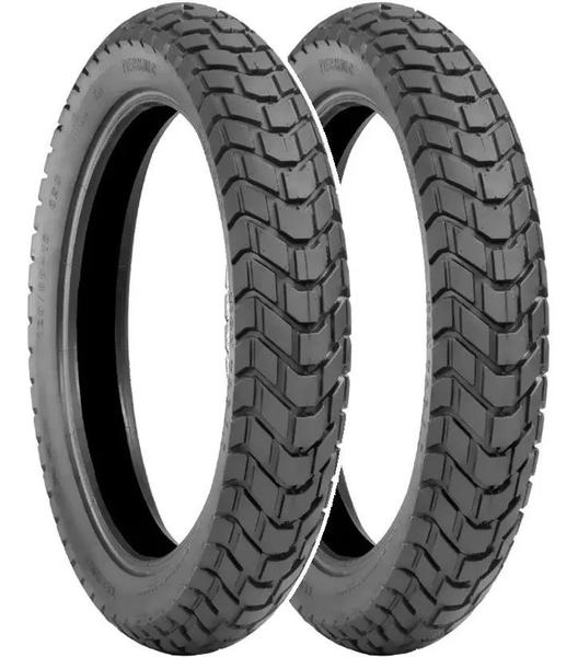 Par Pneu 90/90-18 + 90/90-18 Super Trail Maggion Titan Ybr