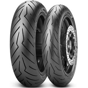 Par Pneu Burgman 650 120/70r15 + 160/60r14 Tl Diablo Rosso Scooter Pirelli