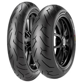 Par Pneu Cb 250 Twister 140/70r17 + 110/70R17 Tl Diablo Rosso II Pirelli