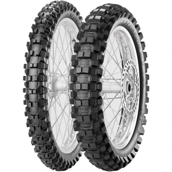 Par Pneu Crf 100/100-18 + 80/100-21 Scorpion Mx Extra X Pirelli - Pirelli Moto