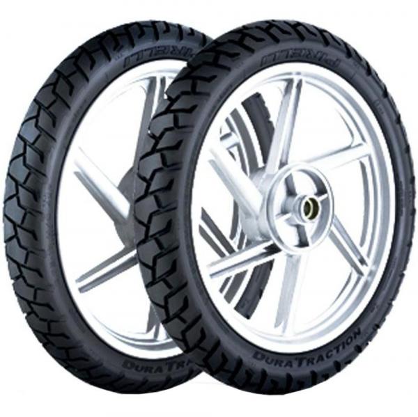 Par Pneu Falcon Xl250 Xt600 120/90-17 + 90/90-21 Dura Traction Pirelli - Pirelli Moto