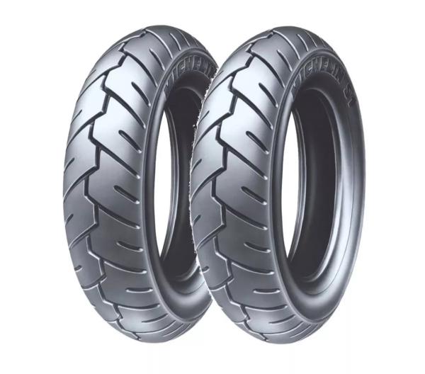 Par Pneu Michelin 350-10 + 350-10 S1 Suzuki Burgman 125