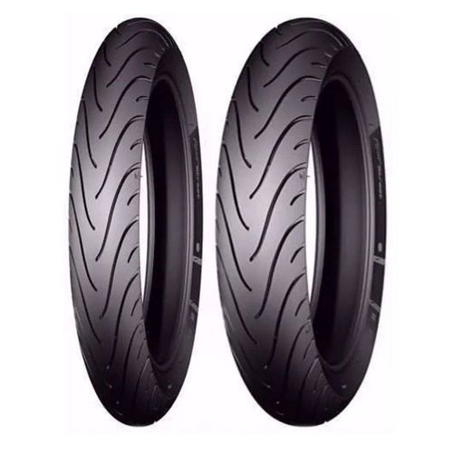 Par Pneu Michelin 2.75-18 + 90/90-18 Pilot Street Titan Ybr