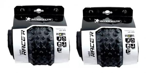 Par Pneu Michelin Wild Race'r 27.5 X 2.25 Preto Bike