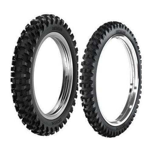 Par Pneu Ttr 230 Enduro Trilha 120/100-18 Rw33 + 90/90-21 54r He42 Rinaldi