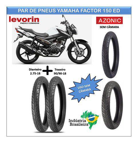 Par Pneus Yamaha Factor 150 Ed Rd 135 Azonic Tl - Levorin