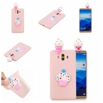 Para Cartoon HUAWEI Mate10 3D Adorável suave TPU tampa traseira antiderrapante à prova de choque capa protetora completa