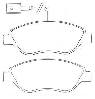 Pastilha de Freio - 1206 - Fiat Stilo - Syl