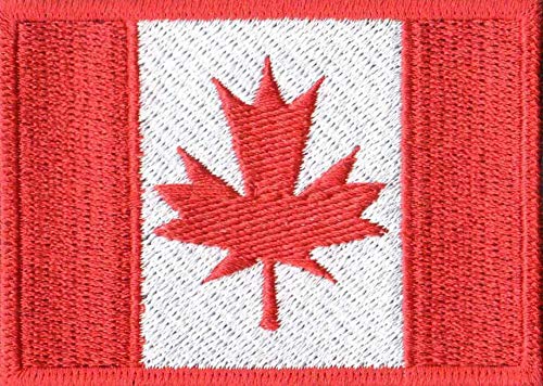Patch Bordado - Bandeira Canadá Oficial BD50069-166 Fecho de Contato