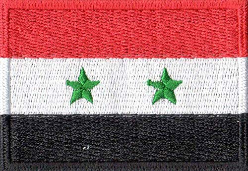 Patch Bordado - Bandeira da Síria BD50037-111 Fecho de Contato