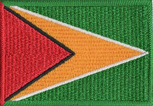 Patch Bordado - Bandeira de Guiana BD50209-422 Fecho de Contato
