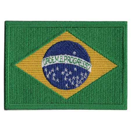 Patch Bordado - Bandeira do Brasil BD50144-369 Fecho de Contato
