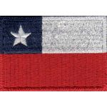 Patch Bordado - Bandeira Do Chile Pequena BD50199-382 Fecho de Contato